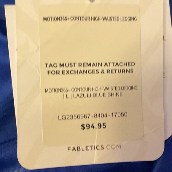 Fabletics Blue High-Waisted Leggings - Picture 4 of 5